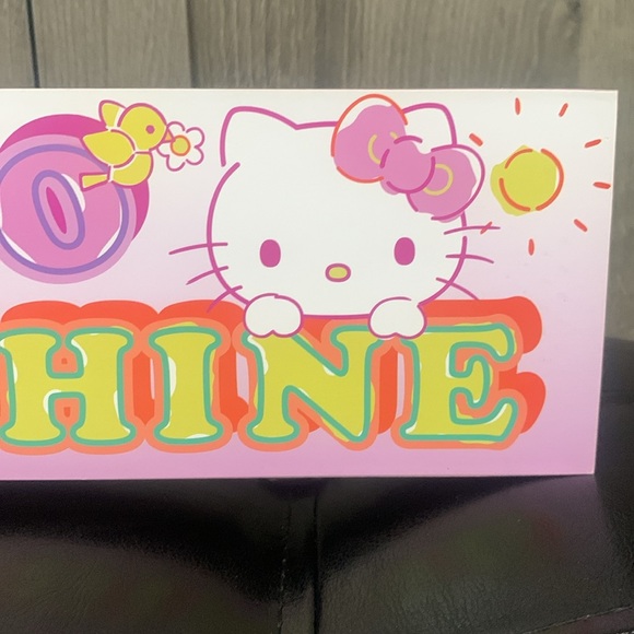 New Hello Kitty Pastel Hello Sunshine Rectangle Wooden Wood Sign By Sanrio - Picture 2 of 8